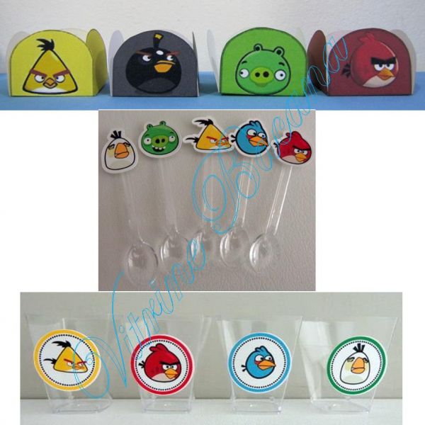 Forminhas, Tags Colherzinhas Angry Birds